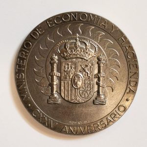 NA0122 - Medaglia Spagna 125° Anniversario Ministero Dell'Economia