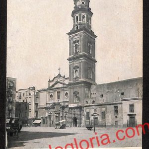 ah3158 - CARTOLINE D'EPOCA - Napoli Citta - Chiesa e Campanile del Carmine