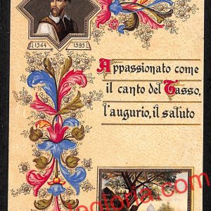 ah3169 - CARTOLINE D'EPOCA - Napoli Citta - Torquato Tasso