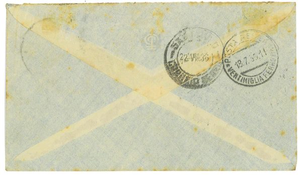 P4416 - ITALIA REGNO POSTA AEREA, PER BRASILE, COL 5 L. IMPERIALE P.A. + ALTRI - immagine 2