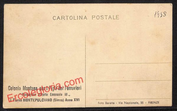 ai5624 - CARTOLINA D' EPOCA - Siena Provincia - Montepulciano - immagine 2