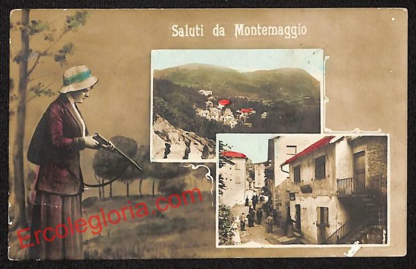 ai5632 - CARTOLINA D' EPOCA - Siena Provincia - Montemaggio