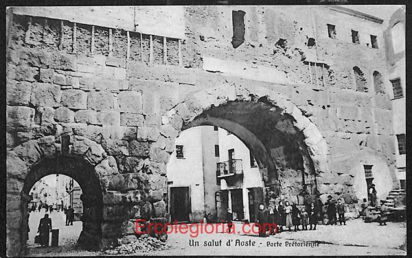 ad9863 - CARTOLINA  D'EPOCA - Aosta Città - Porte Prètorienne