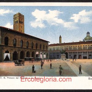 ae1973 - CARTOLINA  D'EPOCA - Bologna Città - Piazza Vittorio Emanuele