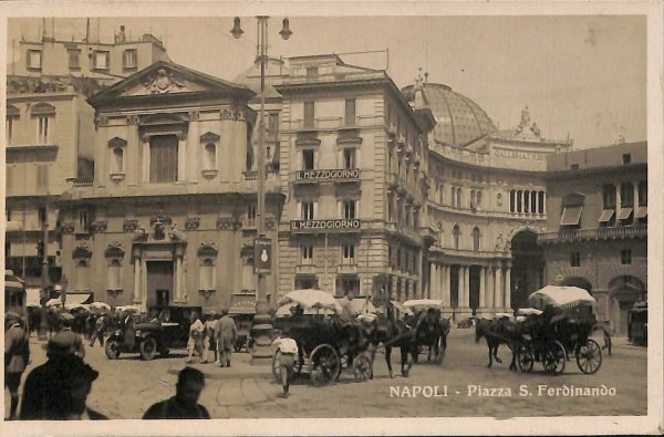 ab8597  - CARTOLINA  D'EPOCA - Napoli  Città - PIAZZA S. FERDINANDO