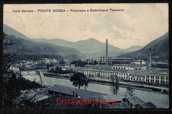 ae1565 - CARTOLINA  D'EPOCA - Bergamo  Provincia - Ponte Nossa  1926