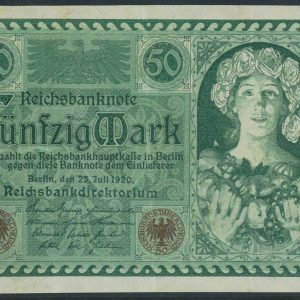 P2753 - GERMANY PAPER MONEY CAT. NR. 68 ALMOST UNCIRCULATED, VERY FINE