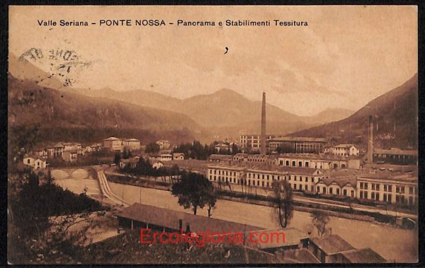 ae1567 - CARTOLINA  D'EPOCA - Bergamo  Provincia - Ponte Nossa
