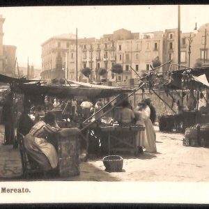 ab8609  - CARTOLINA  D'EPOCA - Napoli  Città - MERCATO - FOTOGRAFIA