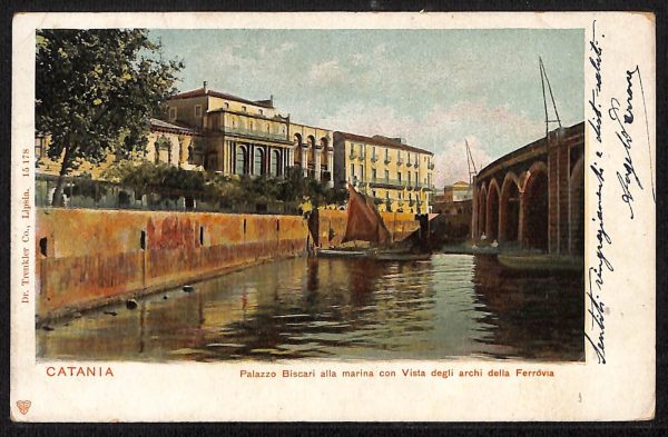 ad9303 - CARTOLINA D'EPOCA - Agrigento Provincia - Catania  1905