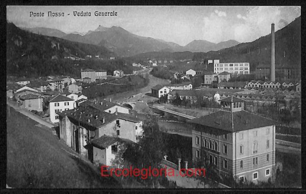 ae1577 - CARTOLINA  D'EPOCA - Bergamo  Provincia - Ponte Nossa