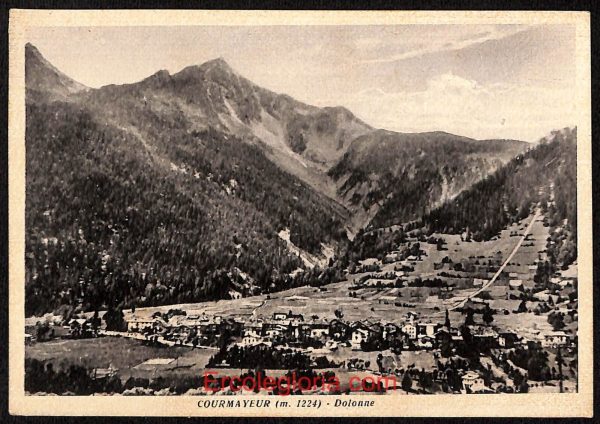 ad9909 - CARTOLINA  D'EPOCA - Aosta Provincia - Courmayeur  1950