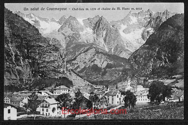 ad9921 - CARTOLINA  D'EPOCA - Aosta Provincia - Courmayeur