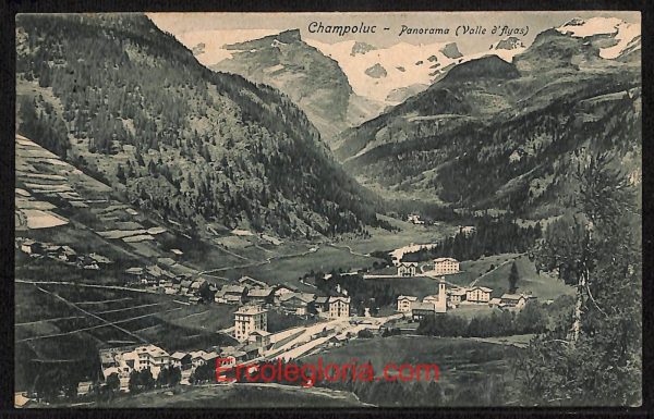 ad9930 - CARTOLINA  D'EPOCA - Aosta Provincia - Champoluc  1916