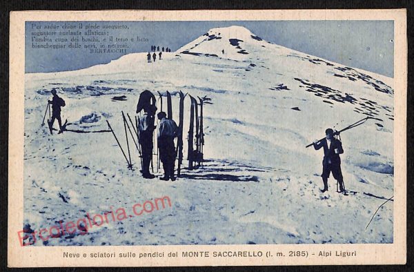 ag4454 - CARTOLINA D'EPOCA - Imperia Città - Monte Saccarello