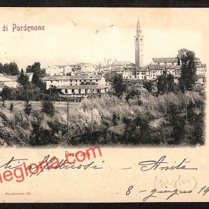 ah8851 - CARTOLINA D'EPOCA - Pordenone Città - Panorama