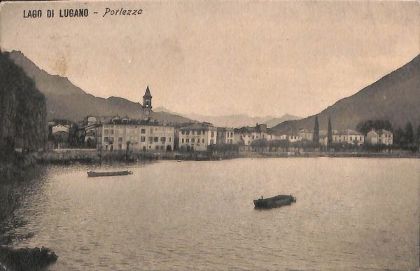 ab6373 - CARTOLINA  D'EPOCA - Como Provincia : LAGO DI LUGANO