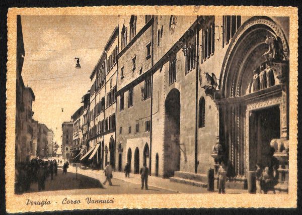 aa9806 - CARTOLINA  D'EPOCA - Perugia Città - Corso Vannucci