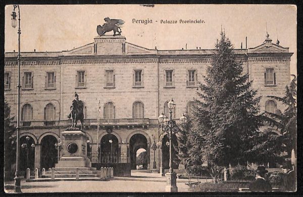 aa9807 - CARTOLINA  D'EPOCA - Perugia Città - Palazzo Provinciale  1912