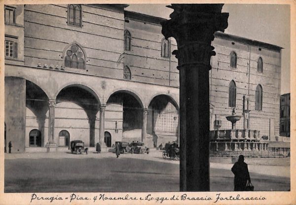aa9821 - CARTOLINA  D'EPOCA - Perugia Città - Piazza IV Novembre  1940