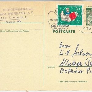 42927 -  GERMANY  - POSTAL HISTORY: Postal stationery card 1968 - BUTTERFLIES
