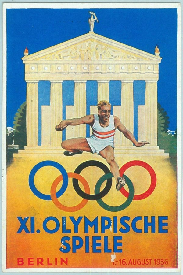 68190 - GERMANY - POSTAL HISTORY - CARD - 15.8.1936 Olympic postmark: BERLIN a - immagine 2