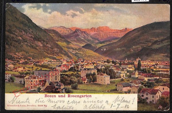 ae3479 - CARTOLINA  D'EPOCA - Bolzano Città - Panorama