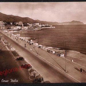 ag0862 - CARTOLINA D'EPOCA - Genova Città - Corso Italia  1947
