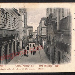 ae4981 - CARTOLINA D'EPOCA - Chieti Città - Corso Marrucino  1902