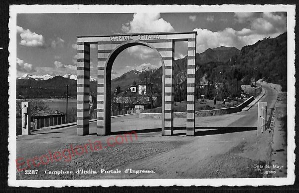 ae5239 - CARTOLINA D'EPOCA - Como Provincia - Campione d'Italia  1940