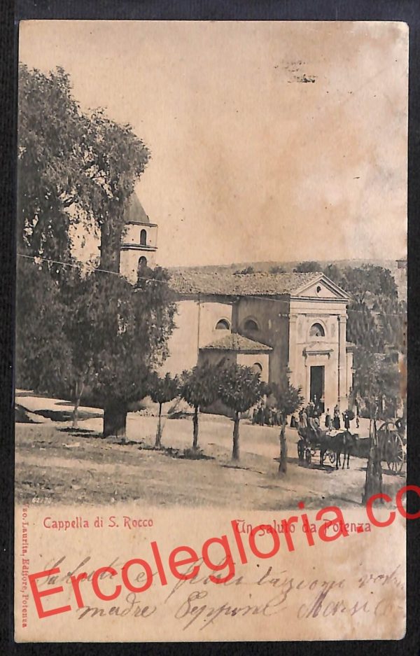 ah8894 - CARTOLINA D'EPOCA - Potenza Città - Cappella di San Rocco