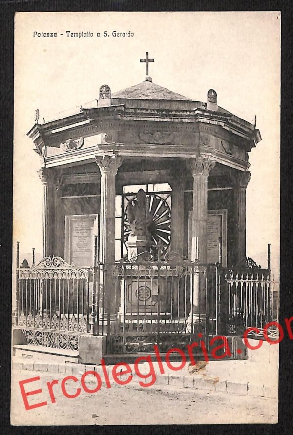 ah8897 - CARTOLINA D'EPOCA - Potenza Città - Tempietto a San Gerardo