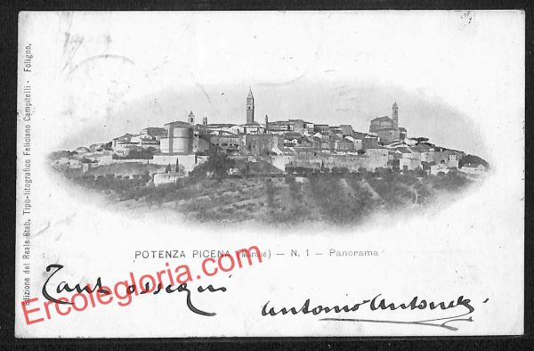 ah8899 - CARTOLINA D'EPOCA - Potenza Città - Panorama