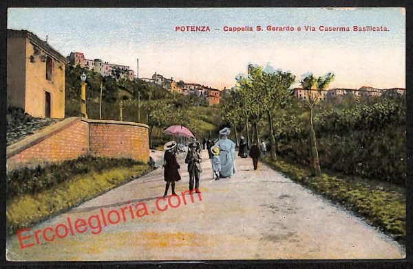 ah8908 - CARTOLINA D'EPOCA - Potenza Città - Via Caserma Basilicata