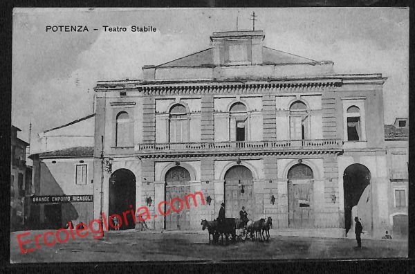 ah8909 - CARTOLINA D'EPOCA - Potenza Città - Teatro Stabile