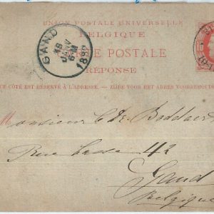 69876 - BELGIUM - POSTAL HISTORY - STATIONERY CARD from BIRKENFELD 1882 - P17