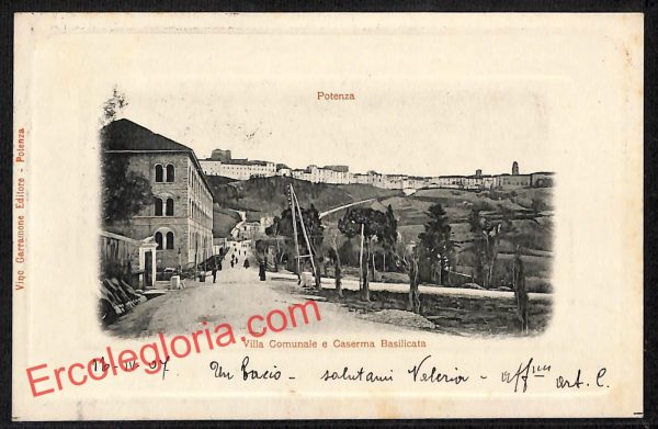 ah8917 - CARTOLINA D'EPOCA - Potenza Città - Caserma Basilicata