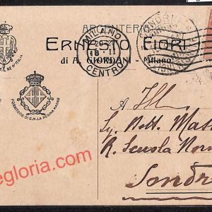 ag9227 - STORIA POSTALE - Milano Città - Ernesto Fiori