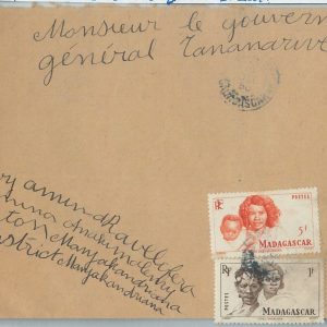 77370 - MADAGASCAR  - POSTAL HISTORY -   COVER  1950 - LOCAL MAIL