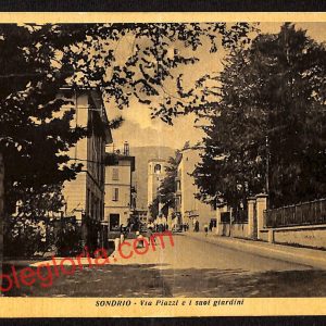 ai6752 - CARTOLINA D' EPOCA - Sondrio Città - Via Piazzi