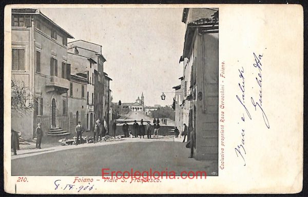 ae0357 - CARTOLINA  D'EPOCA - Arezzo Provincia - Foiano della Chiana  1906