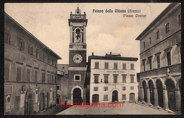 ae0358 - CARTOLINA  D'EPOCA - Arezzo Provincia - Foiano della Chiana  1907
