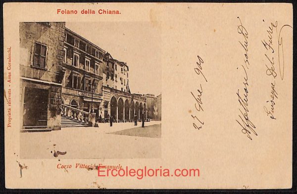 ae0359 - CARTOLINA  D'EPOCA - Arezzo Provincia - Foiano della Chiana  1900