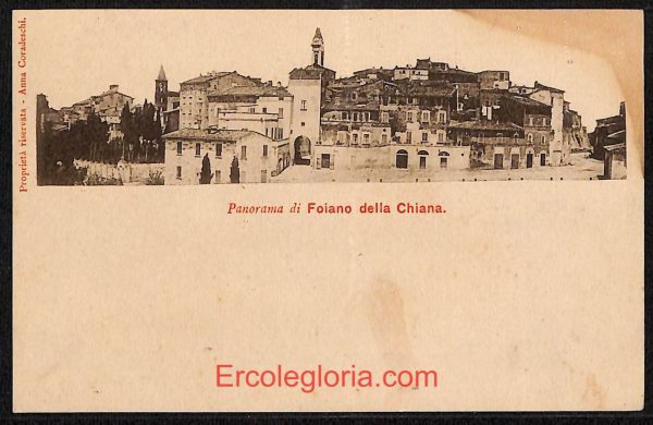 ae0360 - CARTOLINA  D'EPOCA - Arezzo Provincia - Foiano della Chiana
