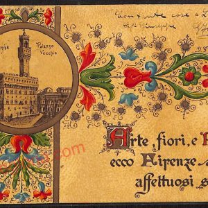 ae7069 - CARTOLINA D'EPOCA - Firenze Città - Palazzo Vecchio  1903
