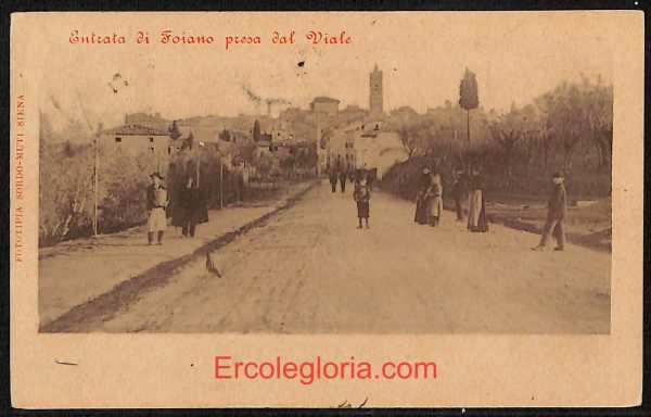 ae0381 - CARTOLINA  D'EPOCA - Arezzo Provincia - Foiano della Chiana  1901