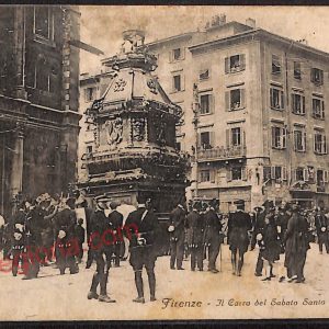 ae7079 - CARTOLINA D'EPOCA - Firenze Città  - Il Carra del Sabato Santo