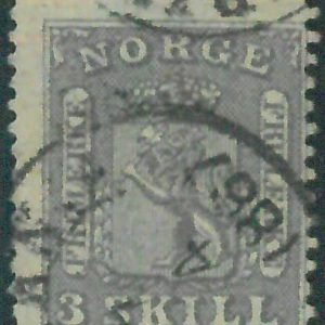 88253  -  NORWAY -  STAMP  - MICHEL  #  7 -  Fine  USED
