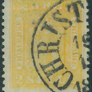 88251  -  NORWAY -  STAMP  - MICHEL  #  6 -   FINE  USED