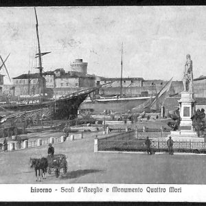 ac7197 - CARTOLINA D'EPOCA - Livorno Città - Monumento Quattro Mori  1916